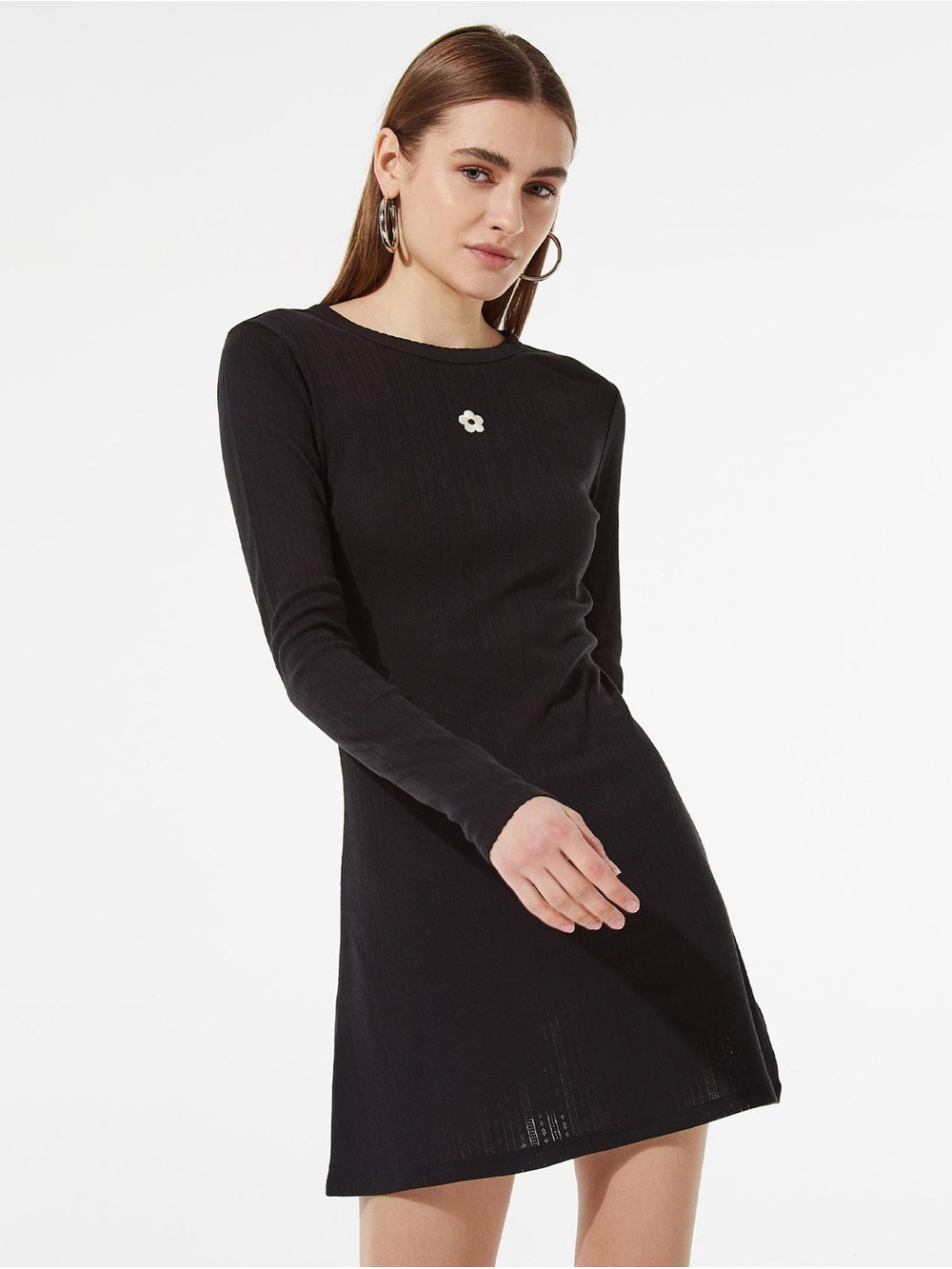 Vans x Sandy Liang Pointelle dress in black - XS